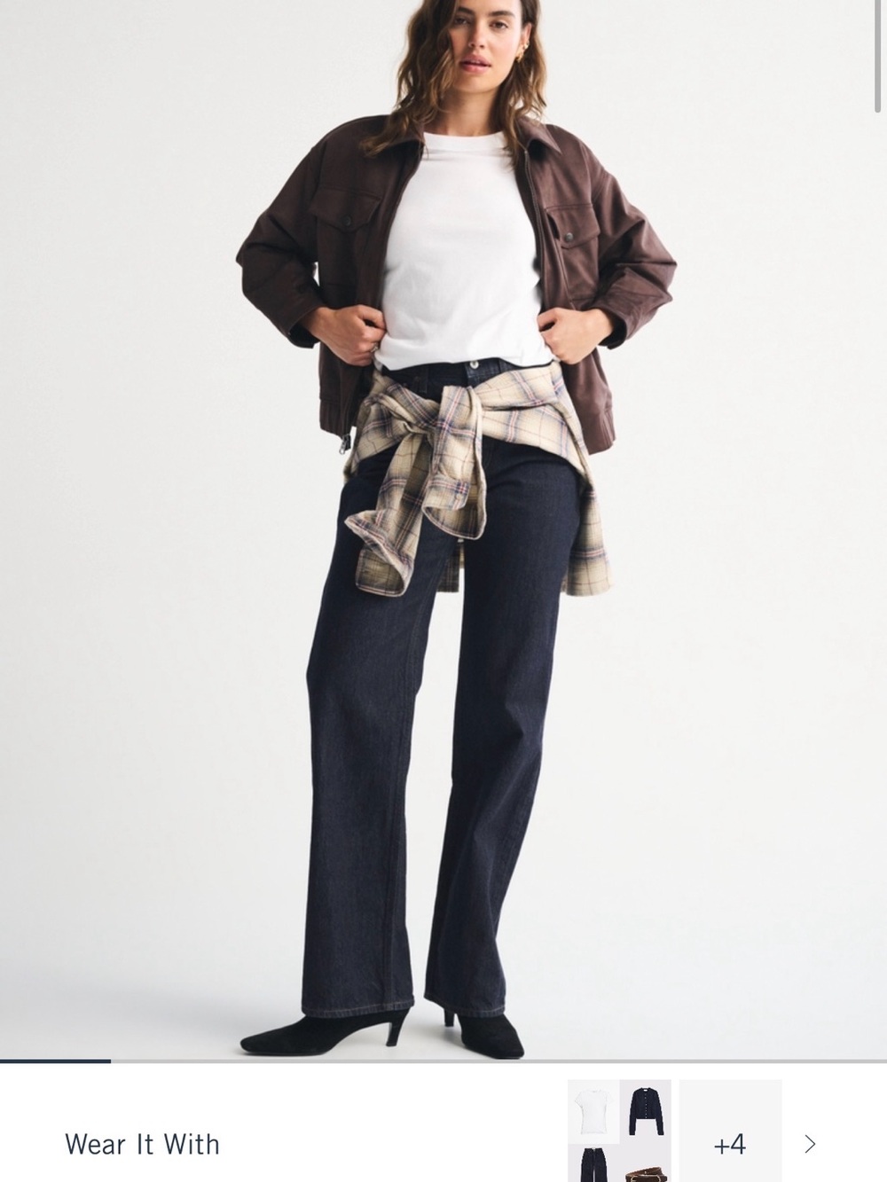 Abercrombie & Fitch High-Rise Loose - Dark Indigo